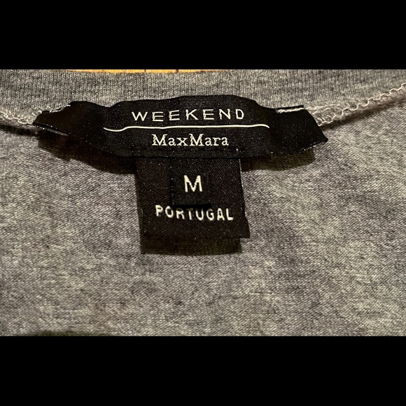 Weekend MaxMara grey 3/4 sleeve t-shirt - Picture 2 of 3